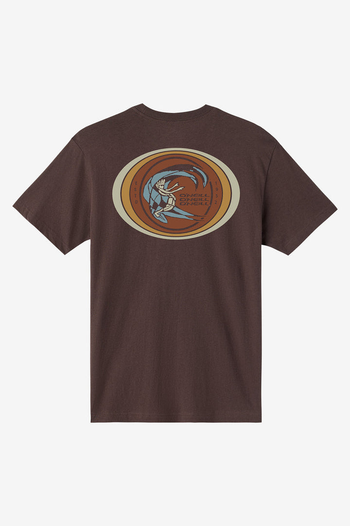 ONeill REVERBARATION STANDARD FIT TEE - SEAL BROWN - Sun Diego Boardshop