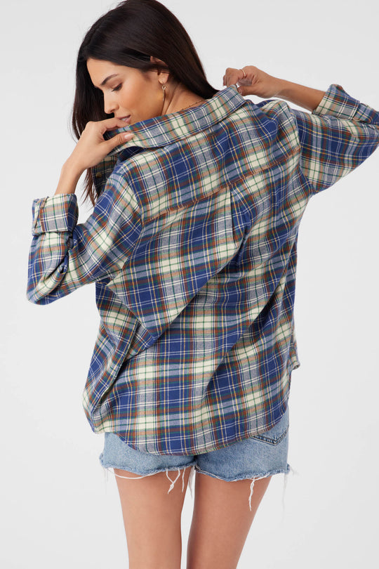 O'Neill NASH FLANNEL STANDARD FIT SHIRT - SLATE - Sun Diego Boardshop