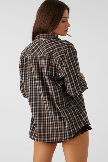 O'Neill LOGAN FLANNEL RELAXED FIT SHIRT - CHOCOLATE - Sun Diego Boardshop