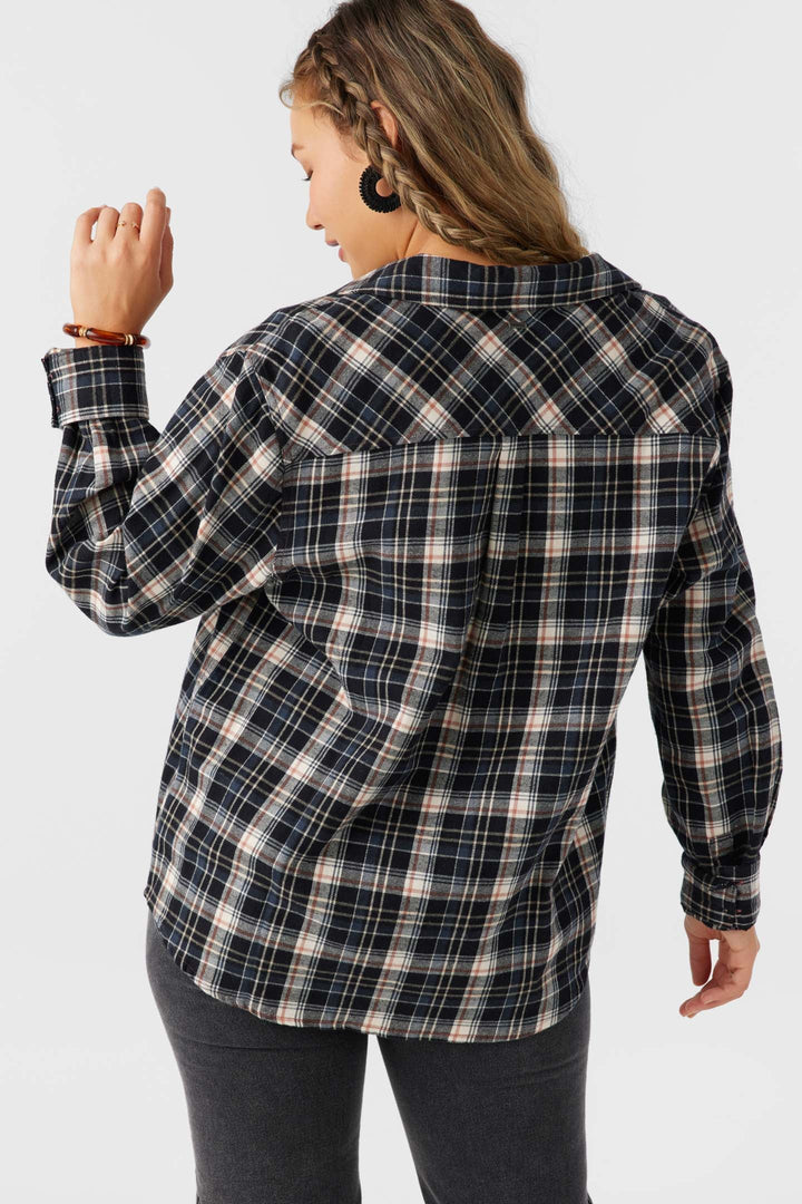 Oneill LOGAN FLANNEL LONG SLEEVE TOP - CEDAR WOOD - Sun Diego Boardshop