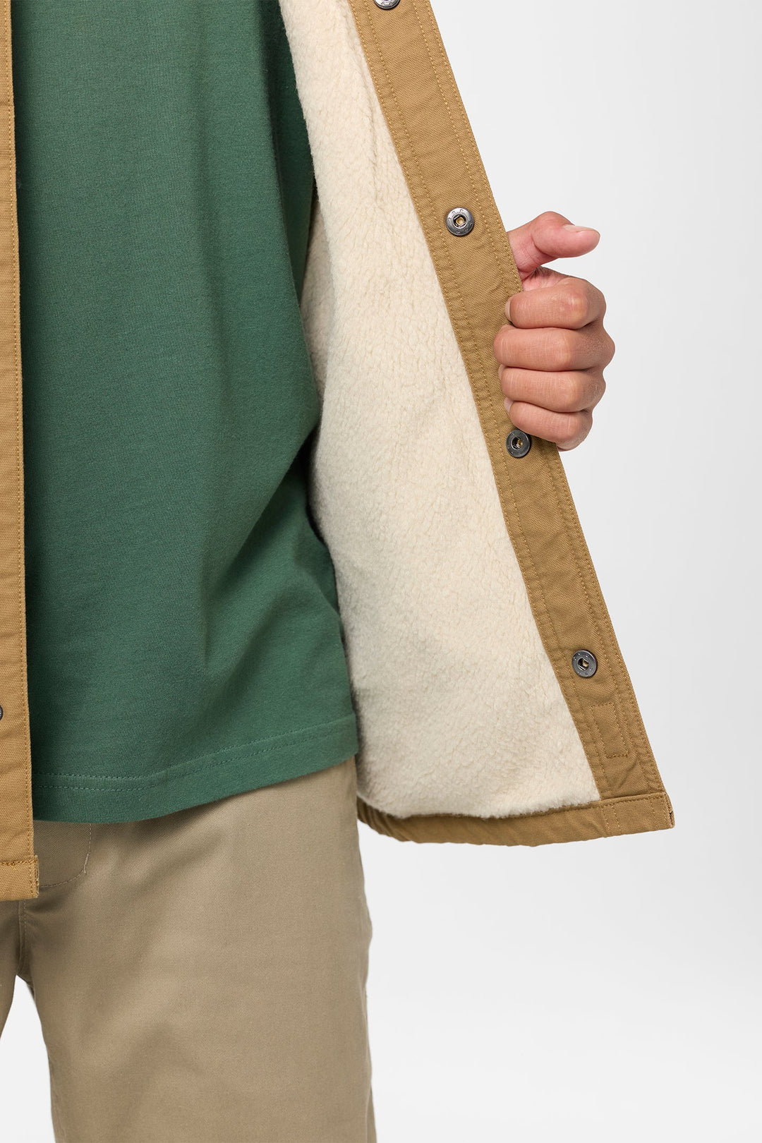 O`Neill Bronsen High Pile Jacket - Dark Khaki - Sun Diego Boardshop