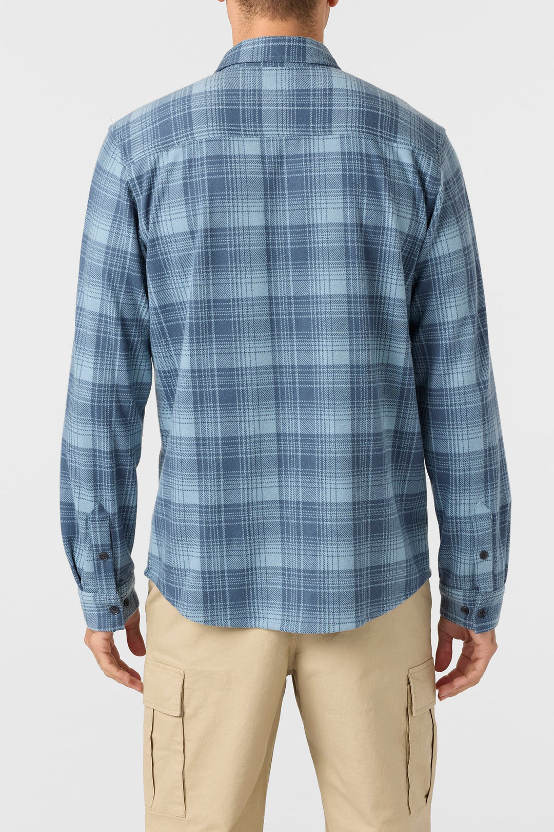 O`Neill Sutton Knit Plaid Standard Fit Long Sleeve Shirt - Citadel - Sun Diego Boardshop