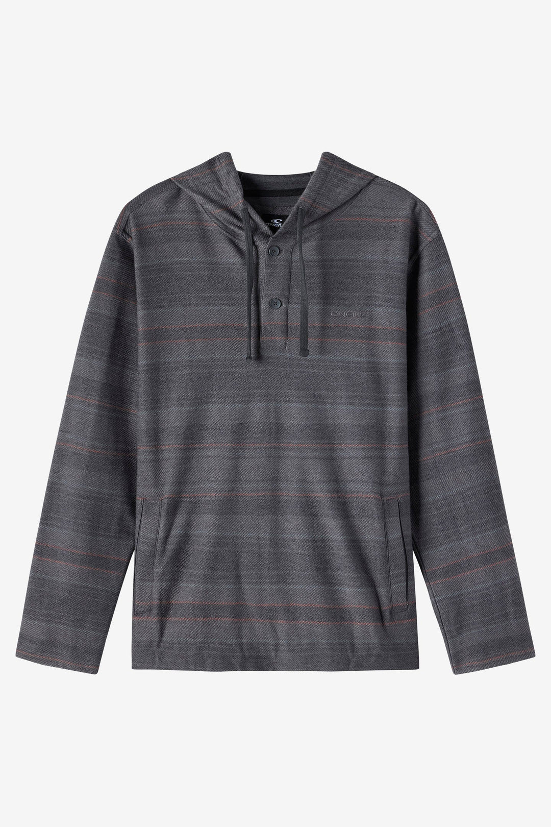 O`Neill Bavaro Stripe Poncho Pullover Fleece - Black - Sun Diego Boardshop