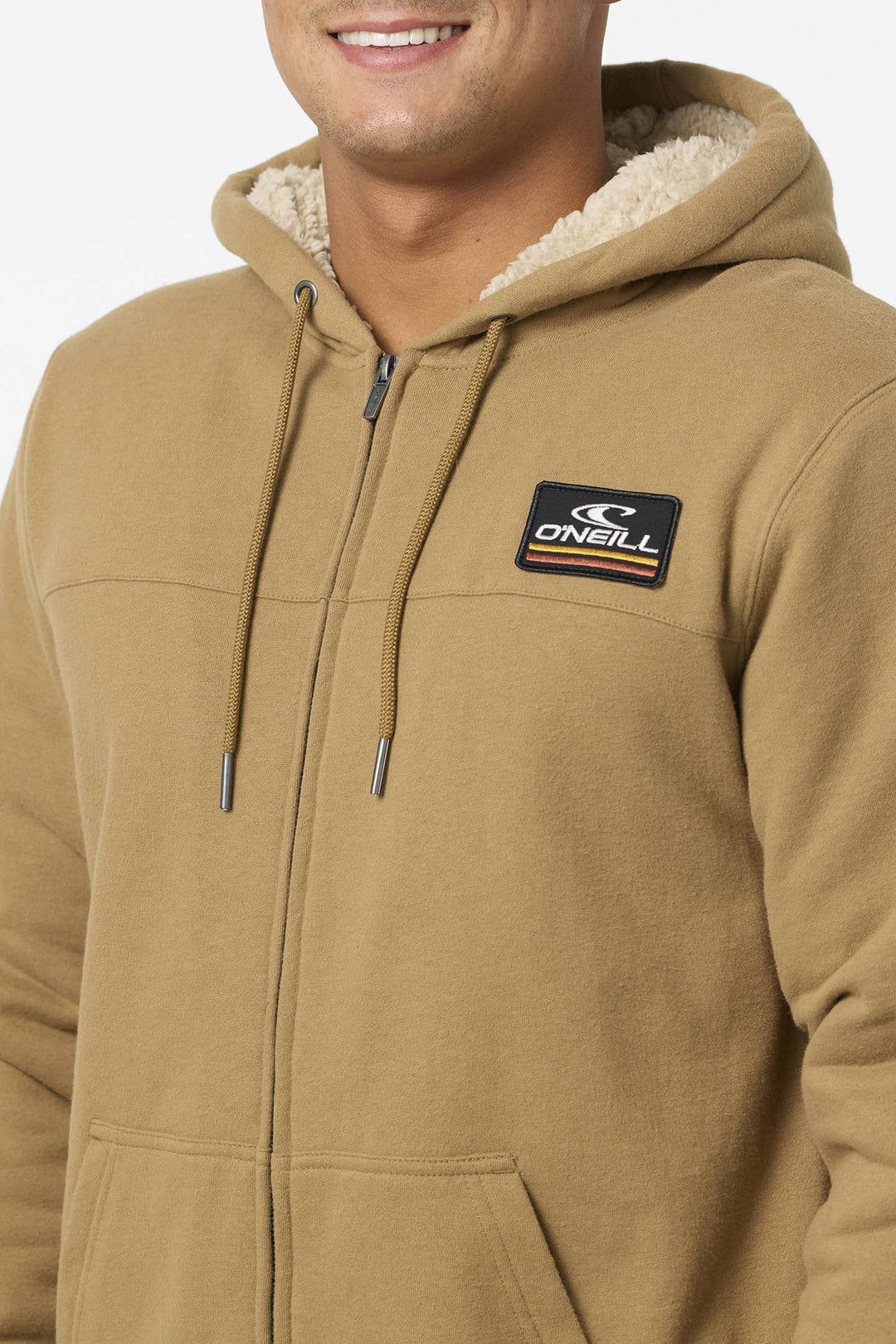 O`Neill Fifty Two High Pile Zip - Dark Khaki