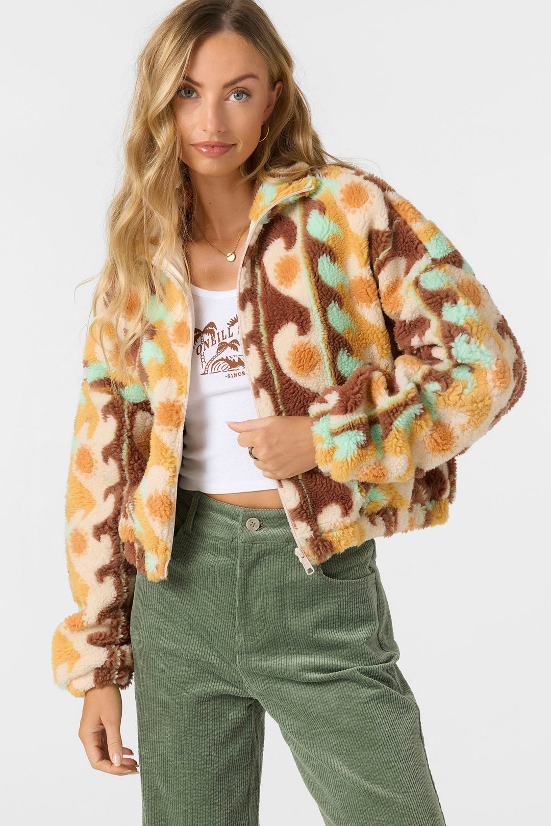 O`Neill Cordin Jacquard Jacket - Warm Ochre - Sun Diego Boardshop