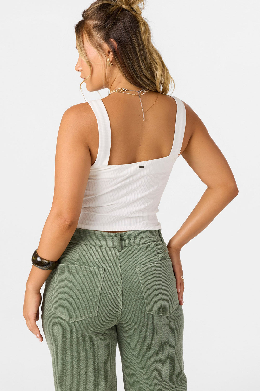 O`Neill Vanessa Solid Sleeveless Top - Winter White - Sun Diego Boardshop