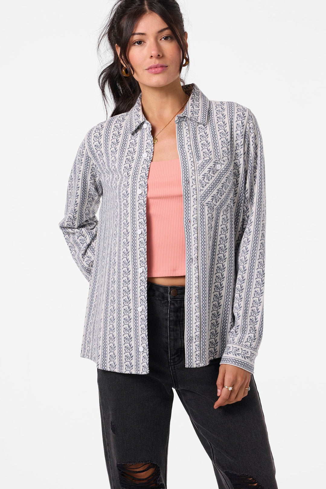 O`Neill Jorgina Long Sleeve Top - Winter White - Sun Diego Boardshop