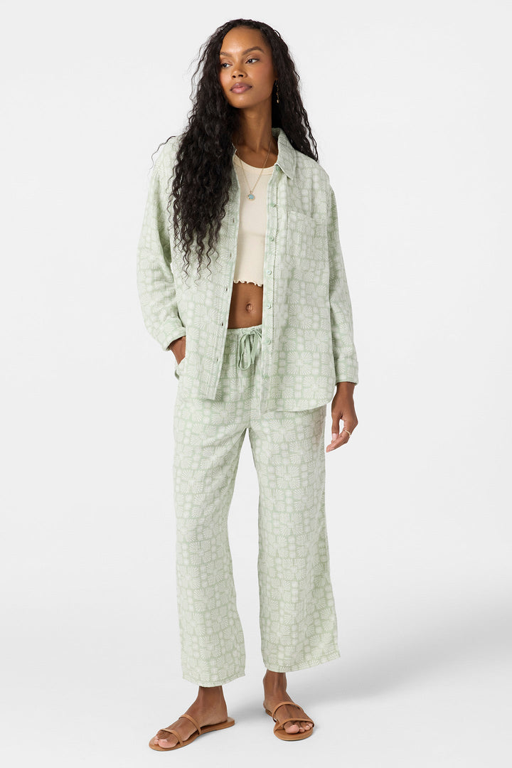 O`Neill Leni Relaxed Geo Long Sleeve Top - Seafoam - Sun Diego Boardshop