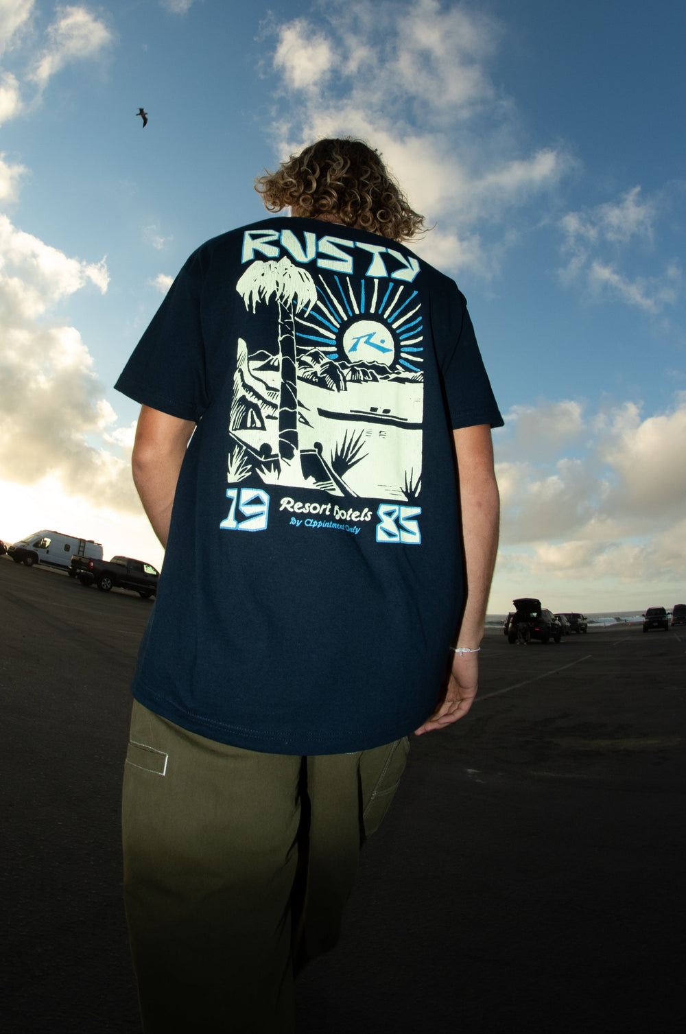 Rusty Resort 85 Tee - Navy - Sun Diego Boardshop