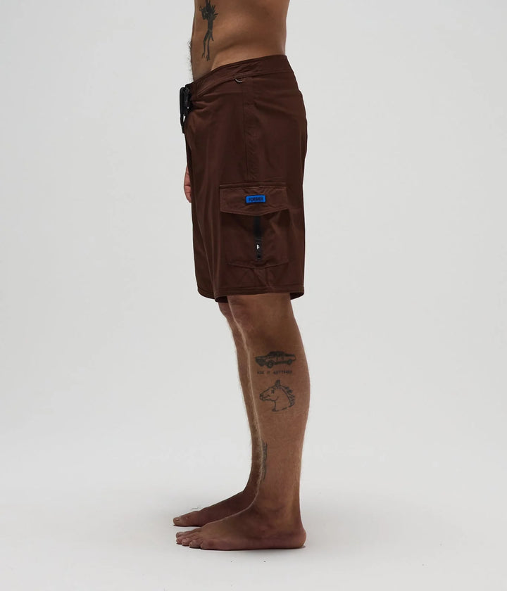 FORMER Men's Reynolds 19" Trunk - Brown - Sun Diego Boardshop