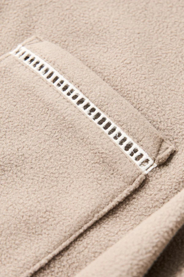 Rhythm Ladder Polar Long Sleeve Polo Shirt - Stone - Sun Diego Boardshop