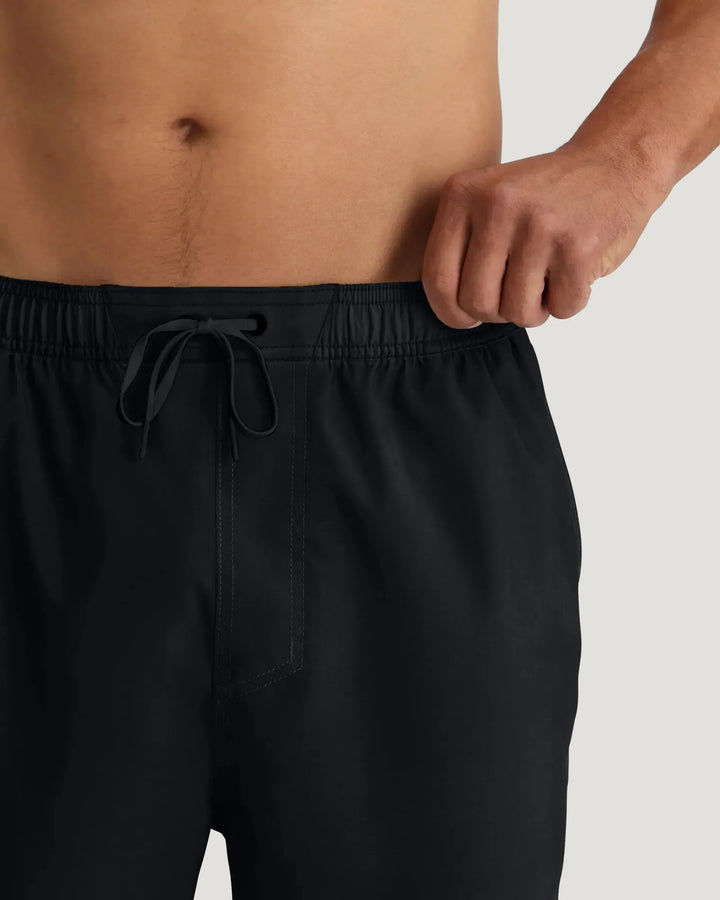 Free Fly Men's Lined Downshore Trunk - Black - Sun Diego Boardshop