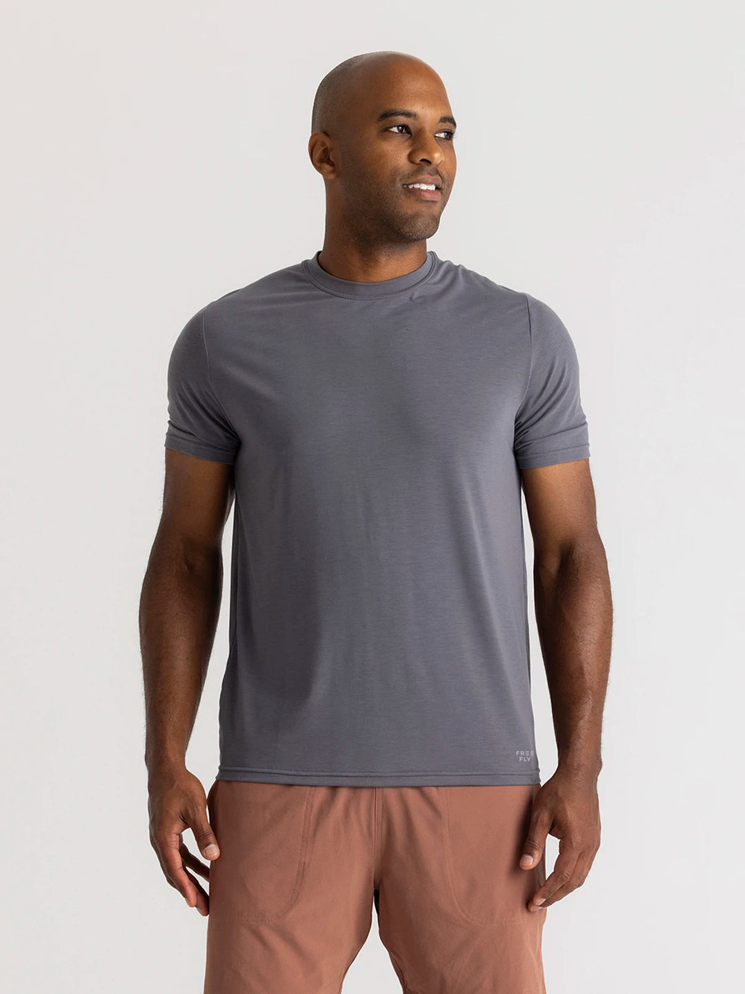 Free Fly Men'S Elevate Lightweight Tee - Smoke - Sun Diego Boardshop