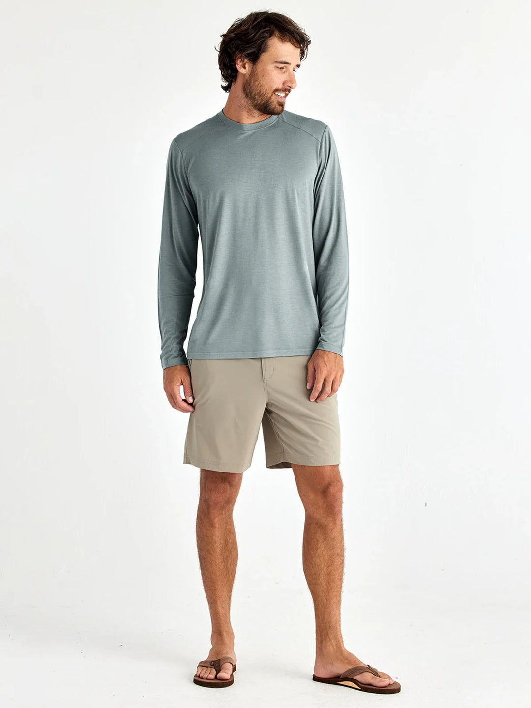 Free Fly Men's Men's Bamboo Lightweight Long Sleeve - Slate - Sun Diego Boardshop
