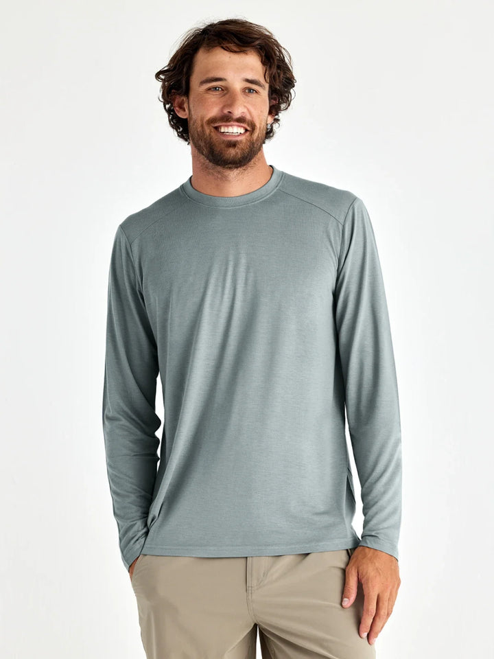 Free Fly Men's Men's Bamboo Lightweight Long Sleeve - Slate - Sun Diego Boardshop