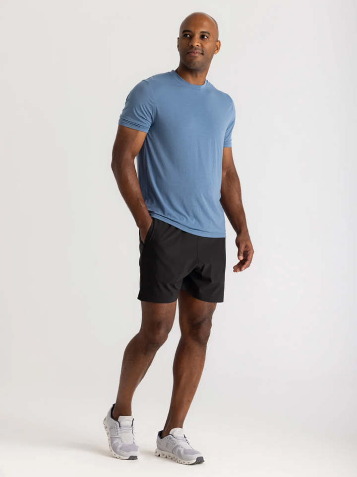 Free Fly Bamboo Lined Active Breeze Short 5.5" - Black - Sun Diego Boardshop