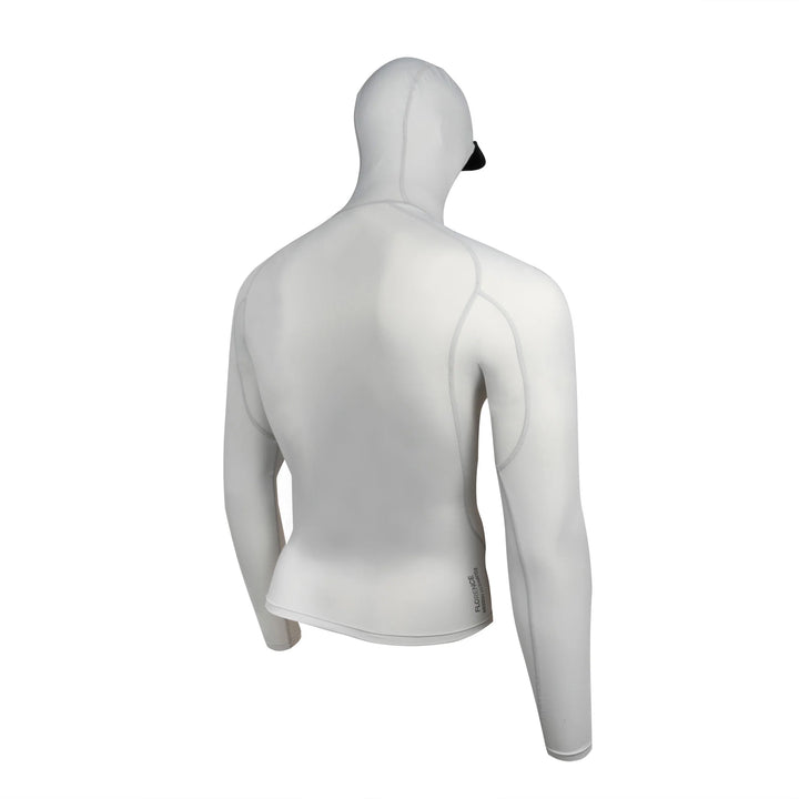 Florence Marine X Men's Long Sleeve Hooded Rashguard - Silver