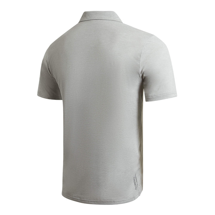 Florence Marine X Men's Airtex Collared Short Sleeve Shirt - Light Heather Grey
