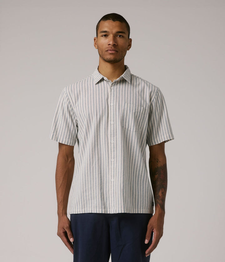 FORMER REYNOLDS STRIPE SS SHIRT - BONE - Sun Diego Boardshop