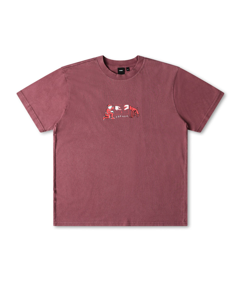 FORMER AID T-SHIRT - PLUM - Sun Diego Boardshop