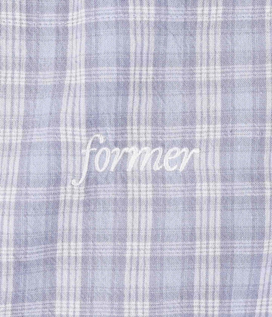 Former Manners Check Short Sleeve Shirt - Blue - Sun Diego Boardshop
