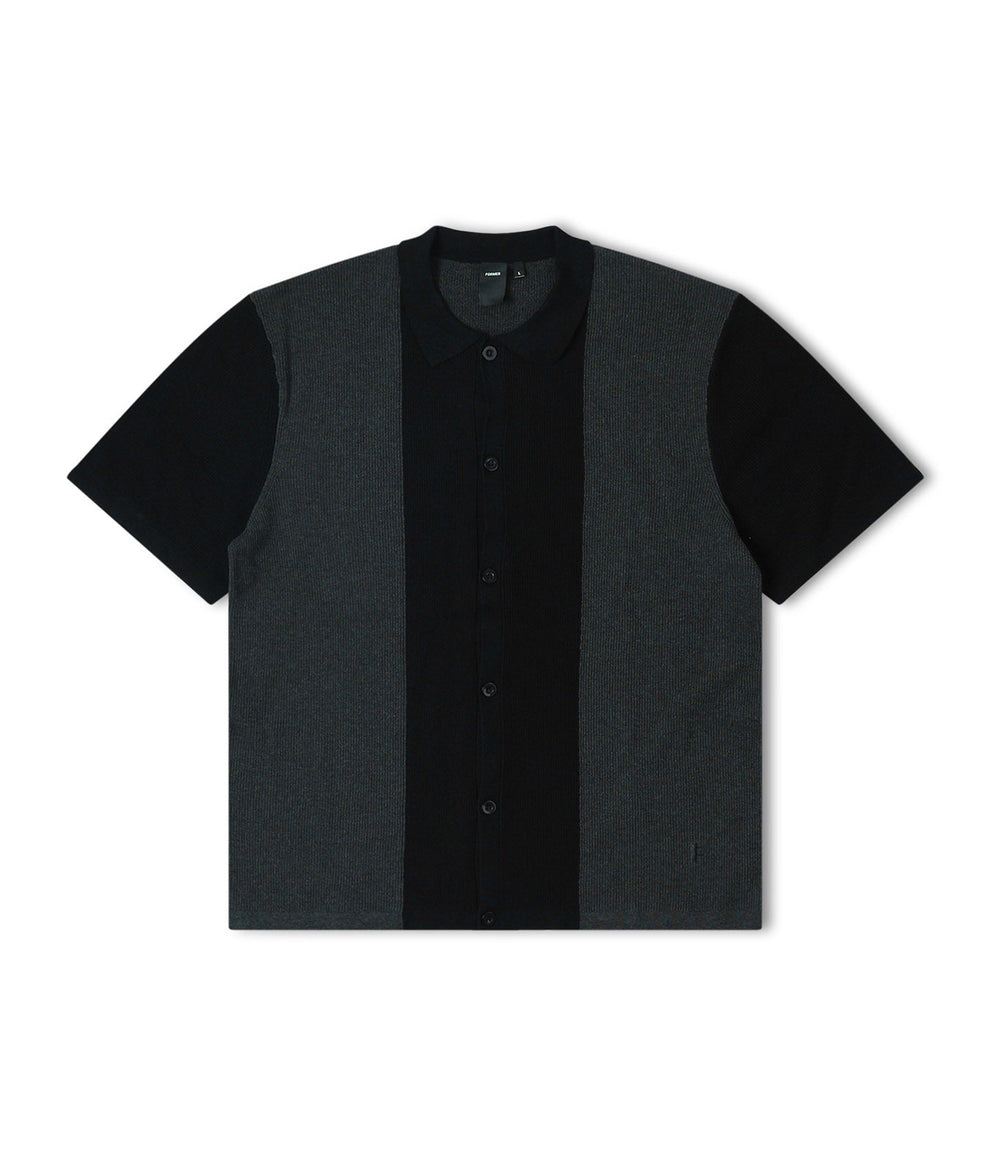 FORMER Marilyn Knit SS Shirt - BLACK CHARCOAL - Sun Diego Boardshop