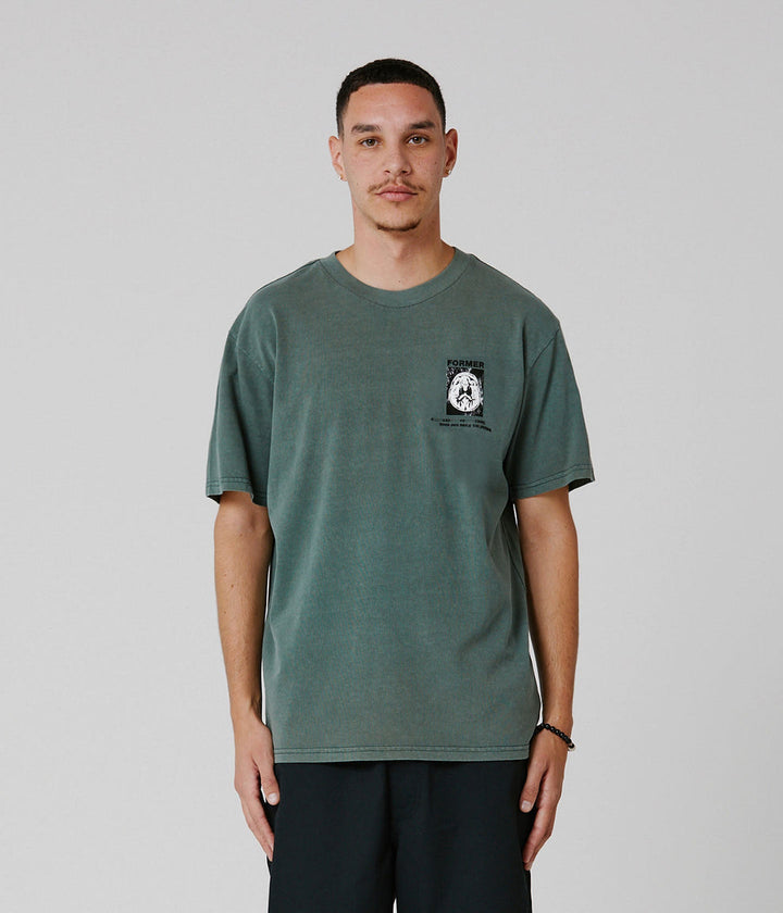 FORMER Brain Scan T-Shirt - WASHED GREEN - Sun Diego Boardshop