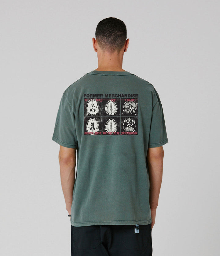 FORMER Brain Scan T-Shirt - WASHED GREEN - Sun Diego Boardshop