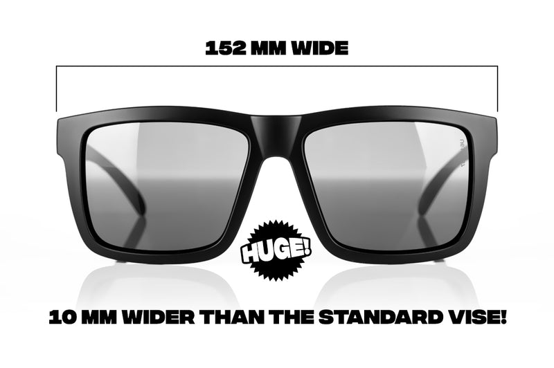 Heat Wave Visual XL VISE Z87 Sunglasses - BLACK FRAME/BLACK LENS - Sun Diego Boardshop