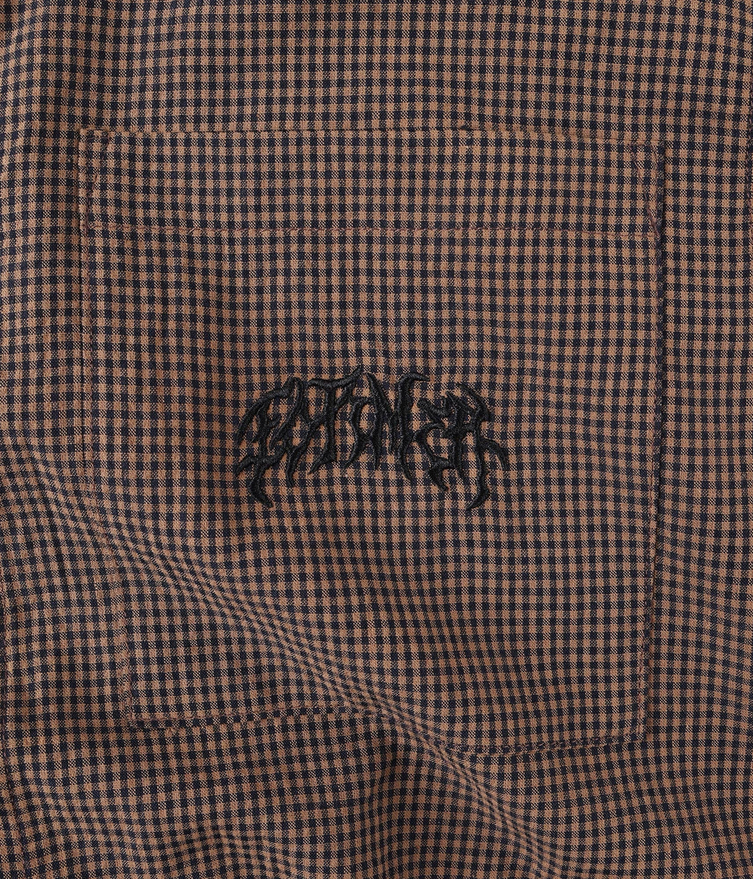 FORMER Men's Vivian Check SS Shirt - Brown