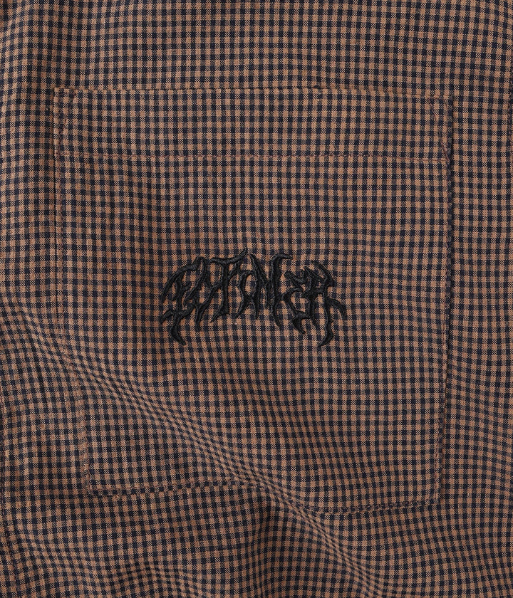 FORMER Men's Vivian Check SS Shirt - Brown