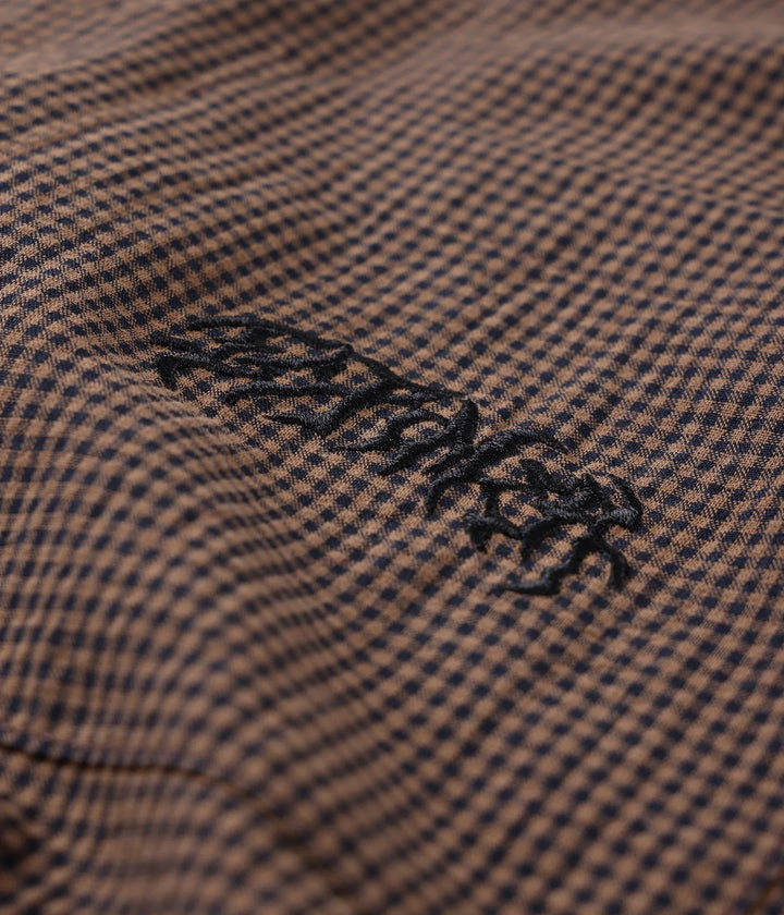 FORMER Men's Vivian Check SS Shirt - Brown