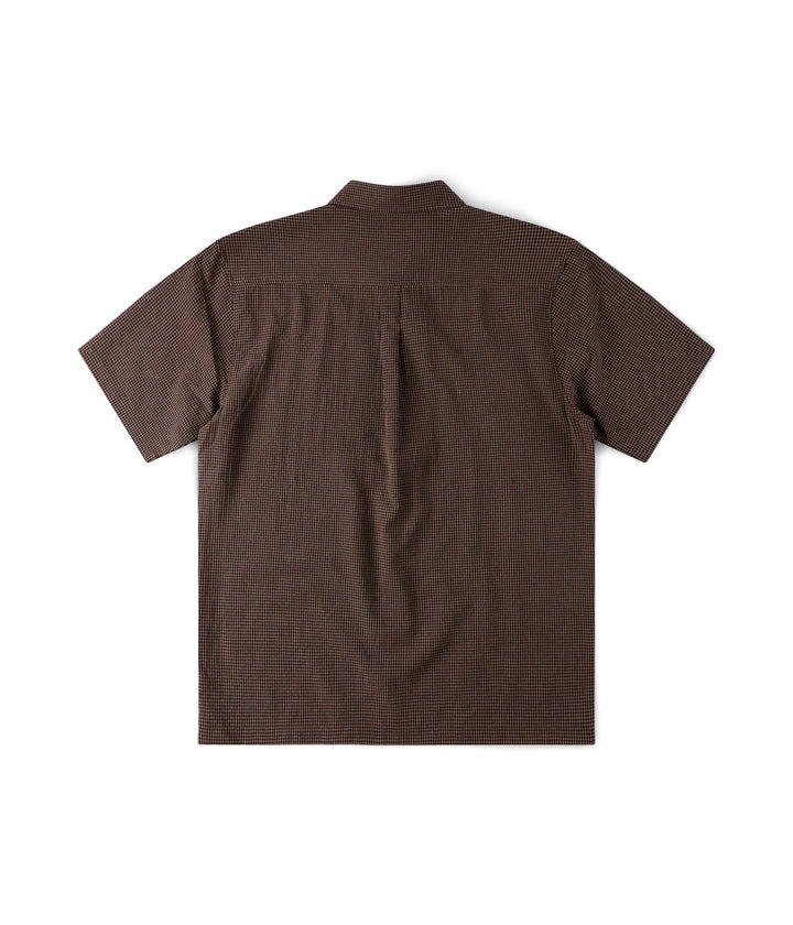 FORMER Men's Vivian Check SS Shirt - Brown