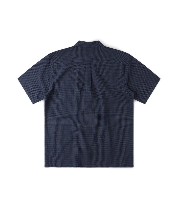 FORMER Men's Vivian Check SS Shirt - Navy
