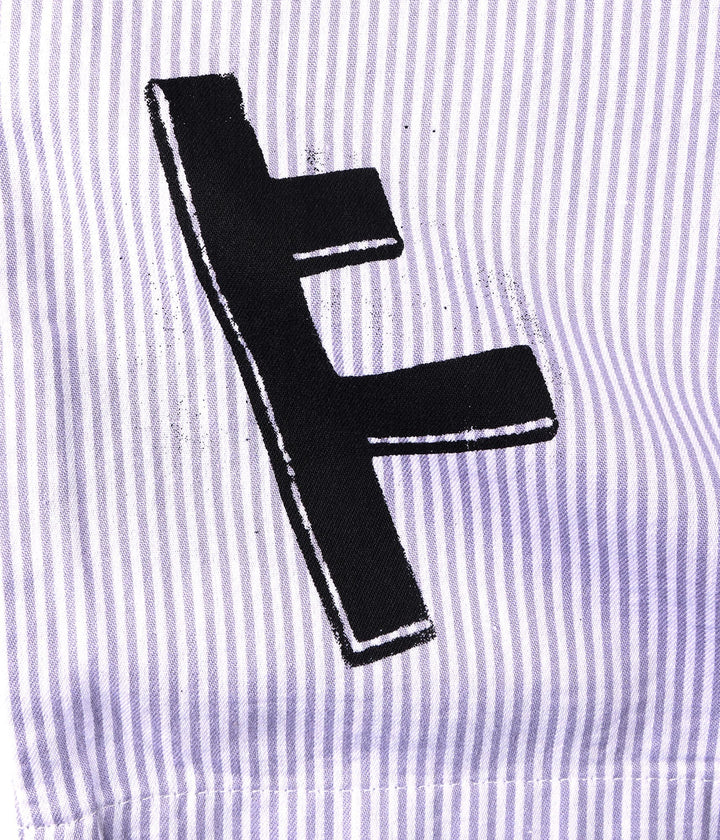 FORMER Men's DxD Reynolds Stripe SS Shirt - Grey