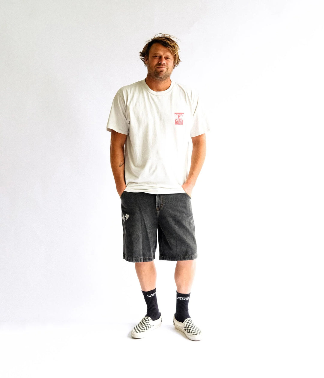 FORMER Men's Slant F Crux T-Shirt - Bone