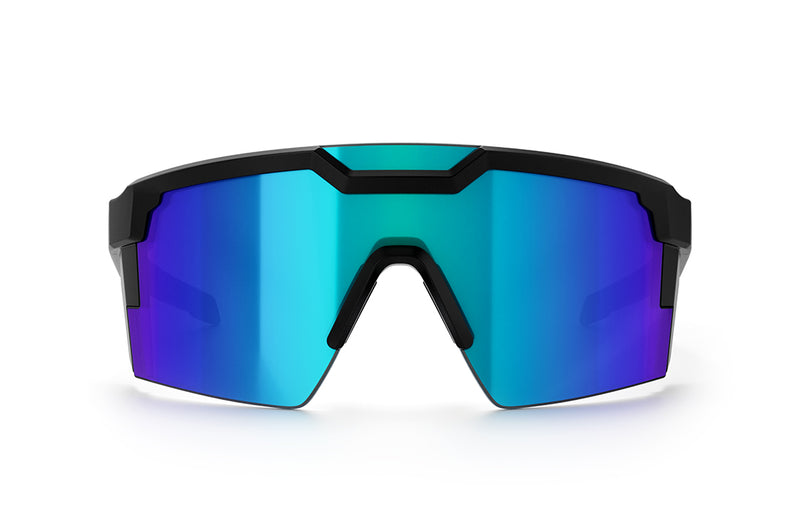Heat Wave Visual Future Tech Sunglasses Z87+ - BLACK FRAME/GALAXY BLUE LENS - Sun Diego Boardshop