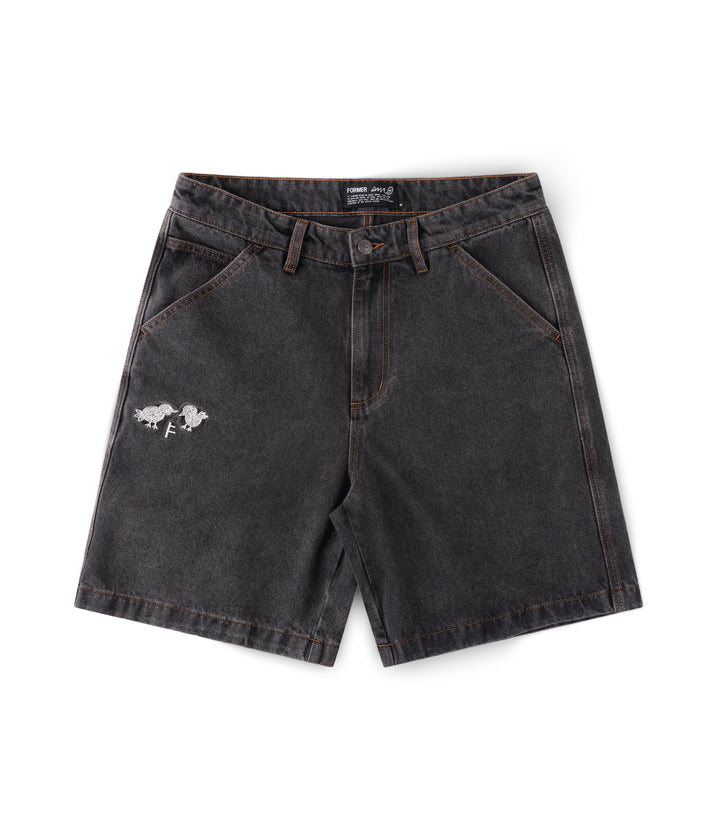 FORMER Men's DxD Reynolds 21" Denim Walkshort - Washed Black - Sun Diego Boardshop