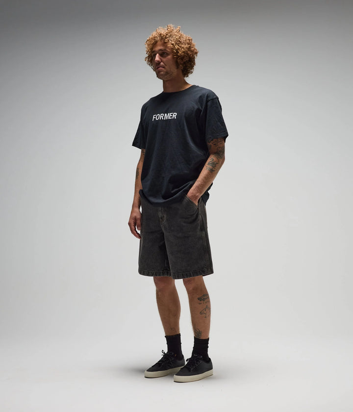 FORMER Men's DxD Reynolds 21" Denim Walkshort - Washed Black - Sun Diego Boardshop