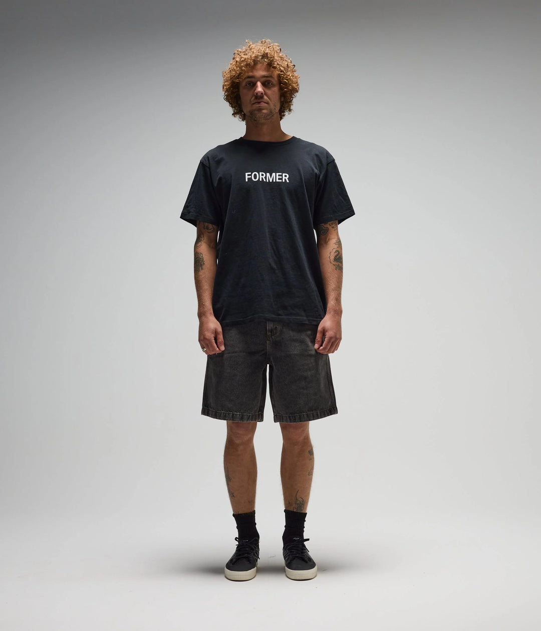 FORMER Men's DxD Reynolds 21" Denim Walkshort - Washed Black - Sun Diego Boardshop
