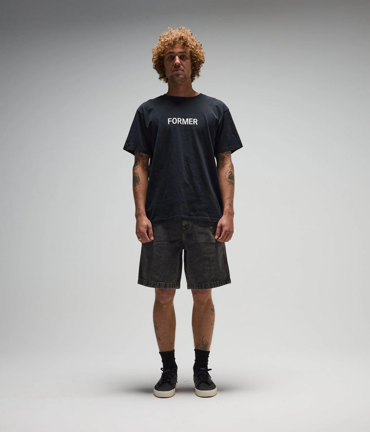 FORMER Men's DxD Reynolds 21" Denim Walkshort - Washed Black - Sun Diego Boardshop
