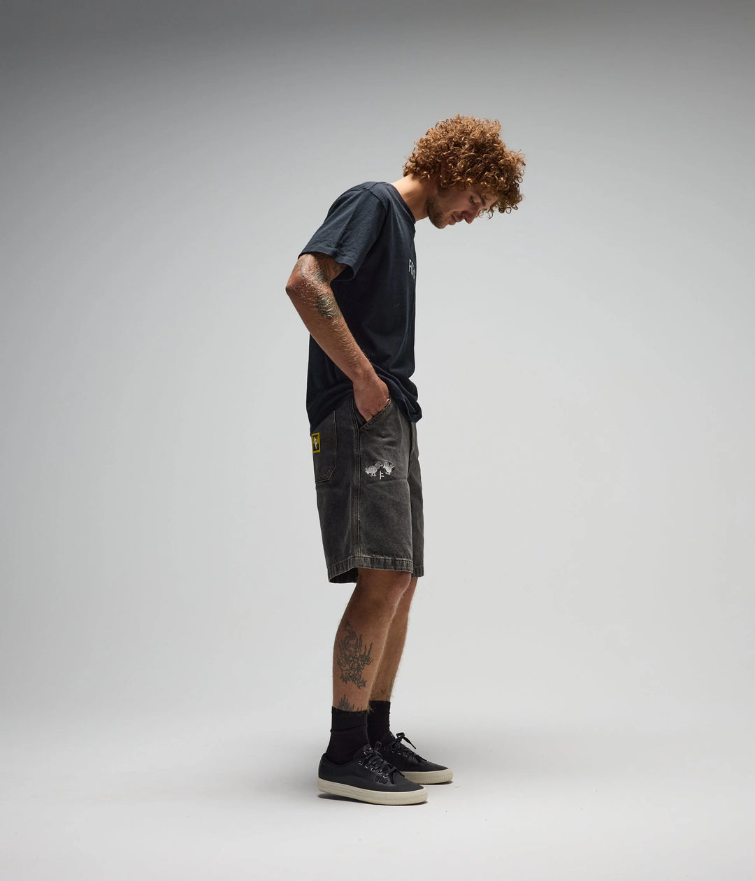 FORMER Men's DxD Reynolds 21" Denim Walkshort - Washed Black - Sun Diego Boardshop
