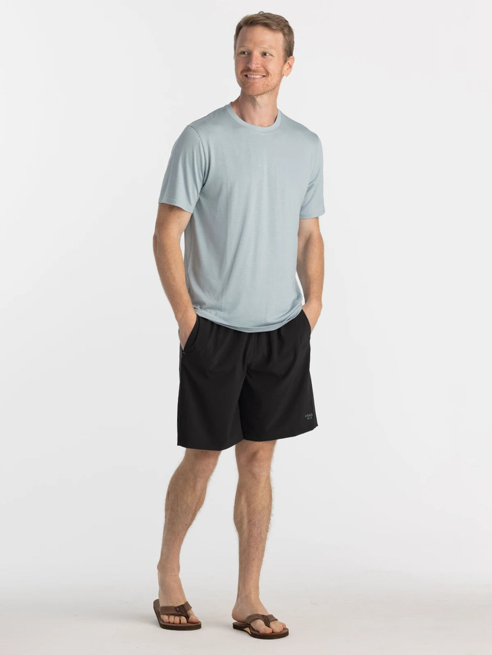 Free Fly Men'S Breeze Short 8" - Black - Sun Diego Boardshop