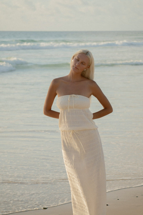 Rhythm Sandy Cove Midi Skirt - Natural - Sun Diego Boardshop