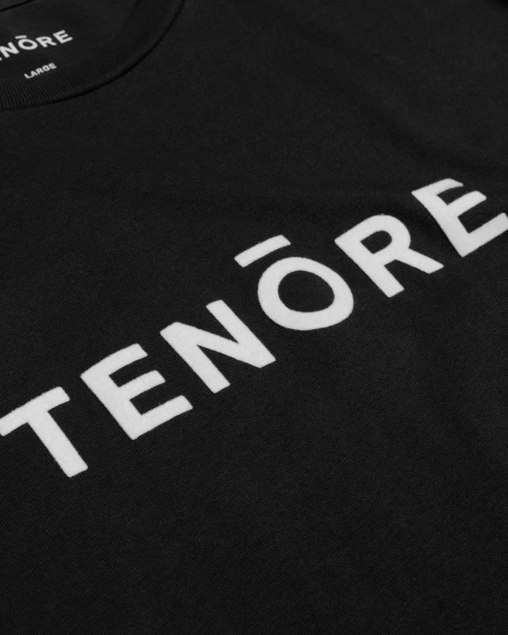 Tenore Flock Logo Tee - BLACK - Sun Diego Boardshop