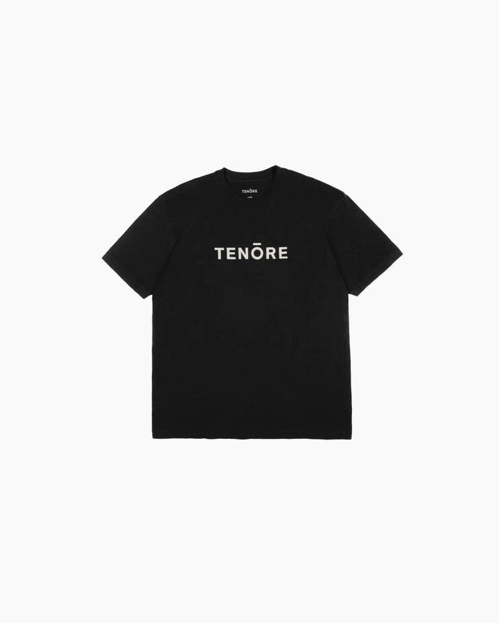 Tenore Flock Logo Tee - BLACK - Sun Diego Boardshop