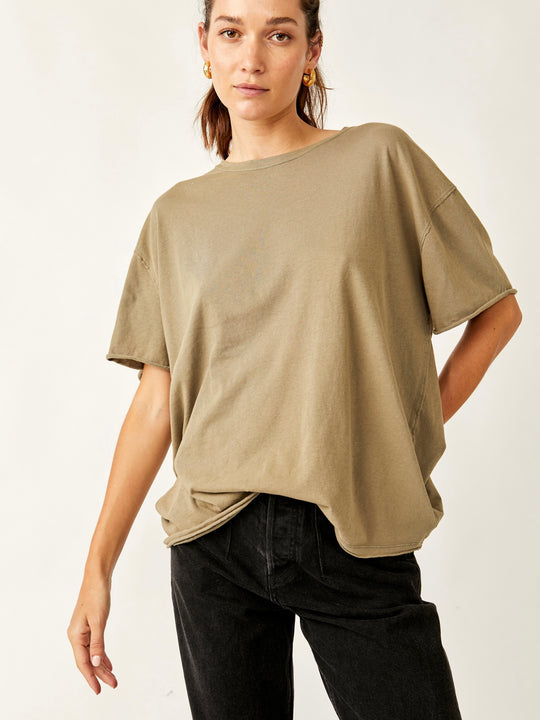 Free People We The Free Nina Tee - OLIVE STONE - Sun Diego Boardshop