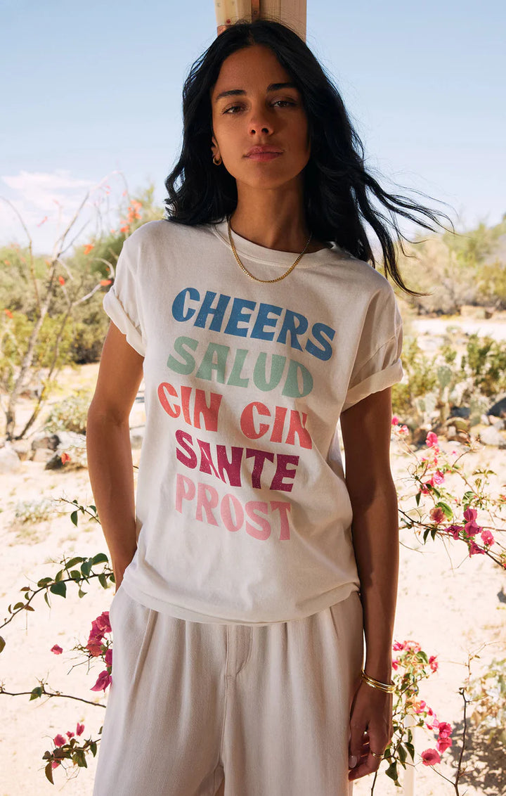 Z-Supply CHEERS BOYFRIEND TEE - SEA SALT - Sun Diego Boardshop