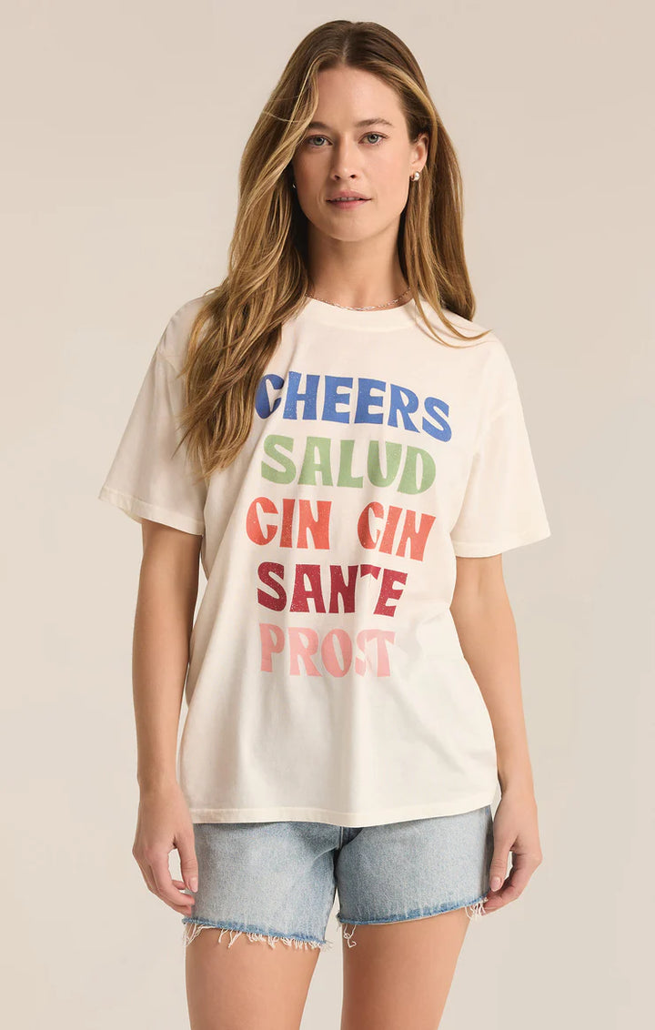 Z-Supply CHEERS BOYFRIEND TEE - SEA SALT - Sun Diego Boardshop