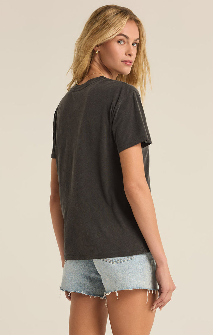 Z-Supply Nashville Boyfriend Tee - BLACK SAND - Sun Diego Boardshop